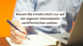 Inhalte auf externe Plattformen veröffentlichen